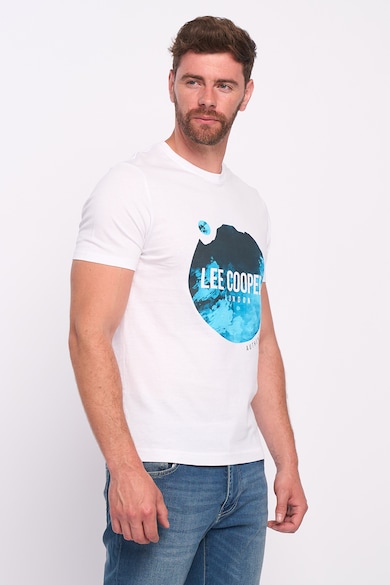 Lee Cooper Тениска с овално деколте и фигурален принт Мъже