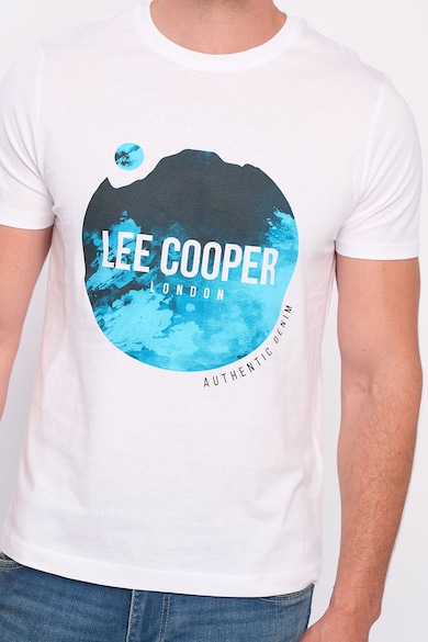 Lee Cooper Kerek nyakú mintás póló férfi