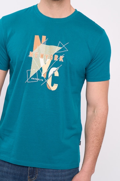 KVL by KENVELO Десенирана тениска с овално деколте Мъже