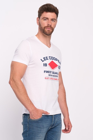 Lee Cooper V-nyakú logós póló férfi