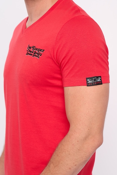 Lee Cooper V-nyakú póló logós részlettel férfi