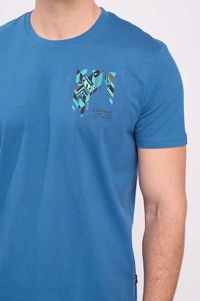 KVL by KENVELO Тениска от памук с овално деколте Мъже