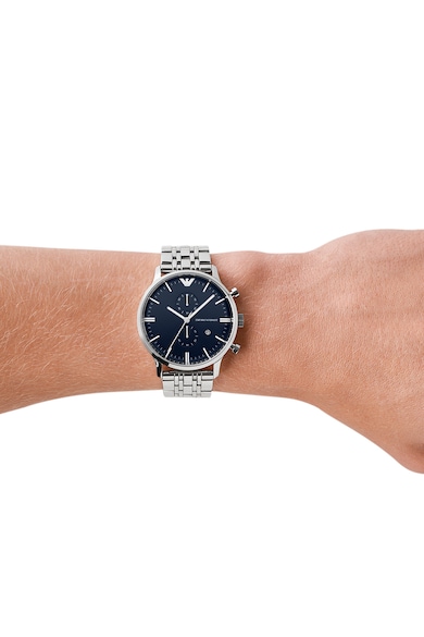 Emporio Armani Часовник от неръждаема стомана с хронограф Мъже