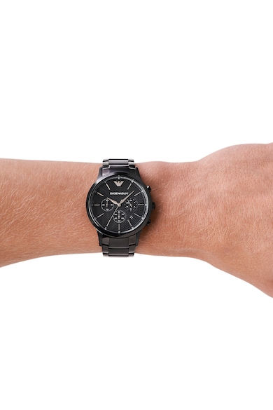 Emporio Armani Часовник от неръждаема стомана с хронограф Мъже