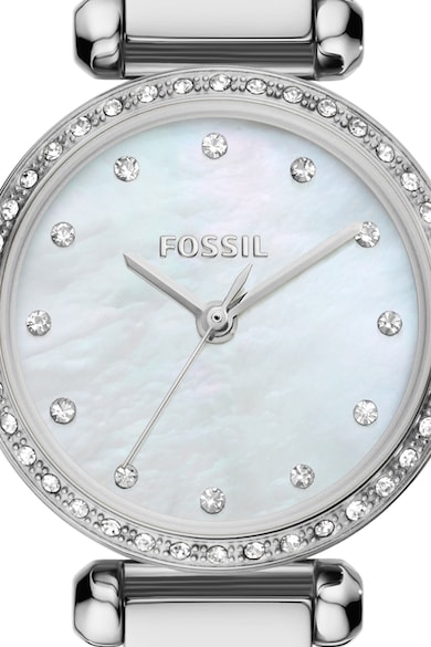 Fossil Часовник от неръждаема стомана със седефен циферблат Жени