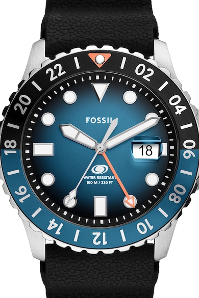 Fossil Овален часовник със силиконова каишка Мъже