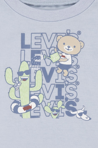 Levi's Set de tricou cu imprimeu si blugi scurti Baieti