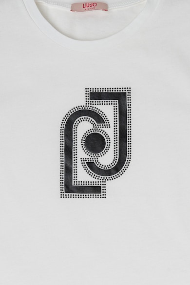 Liu Jo Tricou de bumbac cu imprimeu logo Fete
