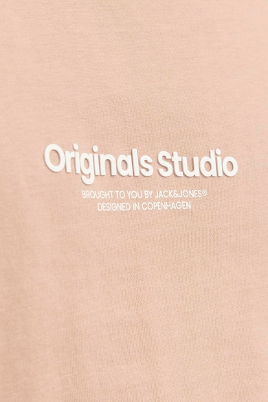Jack & Jones Памучна тениска с надпис Мъже