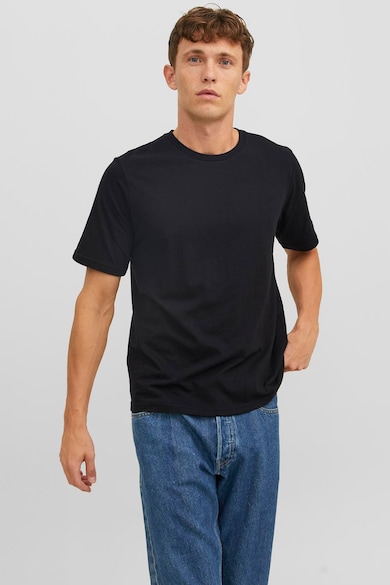 Jack & Jones Тениска с памук и овално деколте - 3 броя Мъже