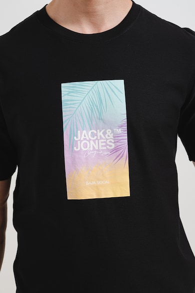 Jack & Jones Тениска Raruba с овално деколте и лого Мъже