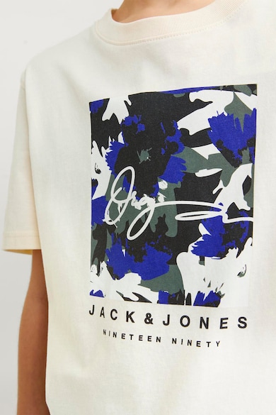 Jack & Jones Tricou cu decolteu la baza gatului si imprimeu logo Baieti