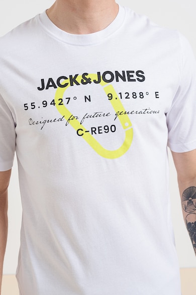 Jack & Jones Logómintás pamutpóló férfi