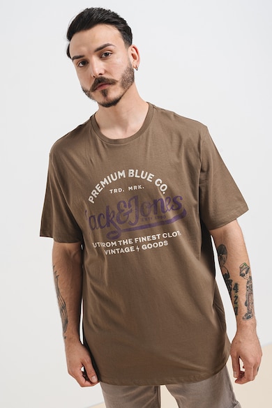 Jack & Jones Тениска Louie с овално деколте и лого Мъже