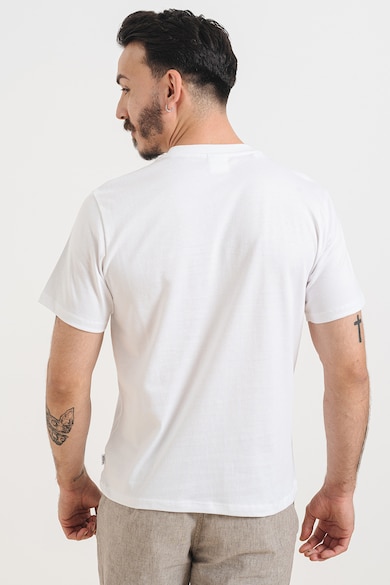 Selected Homme Тениска от органичен памук с овално деколте Мъже