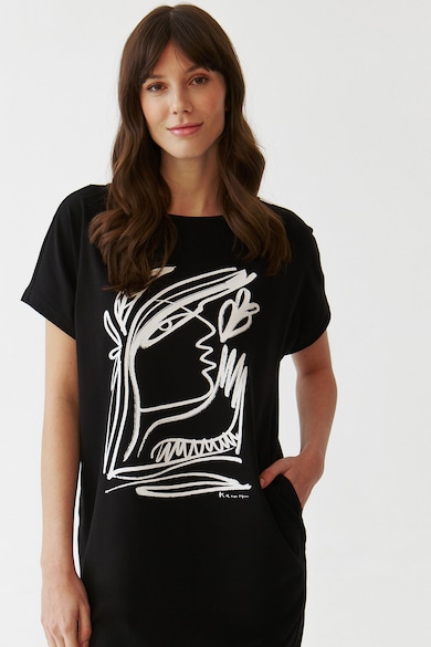 Tatuum Rochie-tricou din bumbac cu buzunare Femei