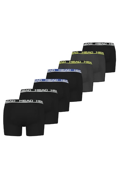 Head Set de boxeri din amestec de bumbac cu banda logo in talie - 7 perechi Barbati