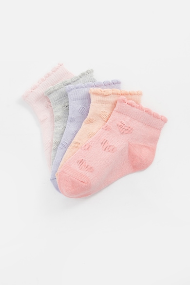 LC WAIKIKI Къси чорапи с десен - 5 чифта Момичета