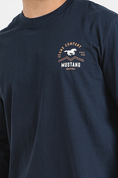 Mustang Bluza din bumbac cu detaliu logo Barbati