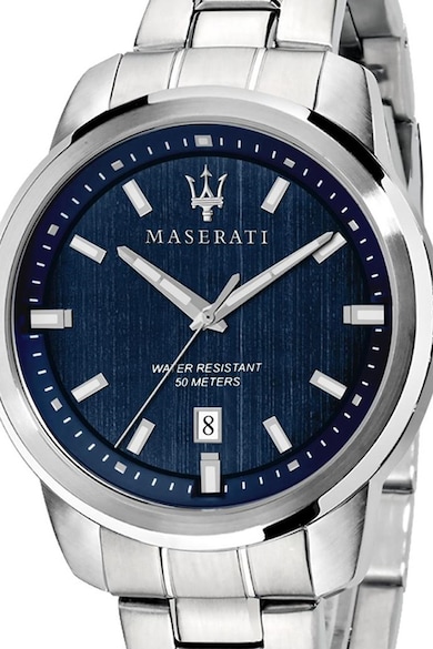 Maserati Часовник от неръждаема стомана с лого на циферблата Мъже