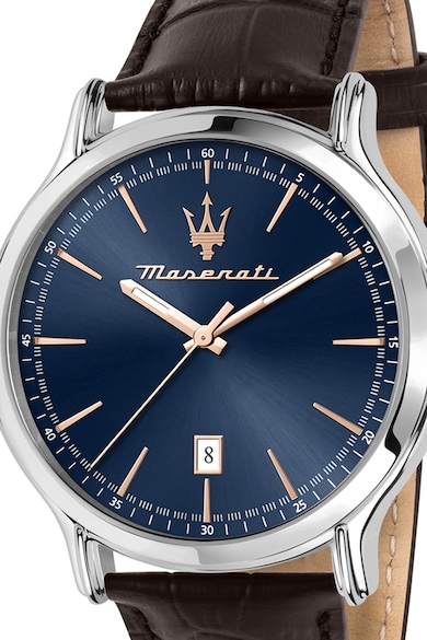 Maserati Ceas quartz cu o curea de piele Barbati