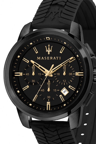Maserati Часовник с хронограф и силиконова каишка Мъже