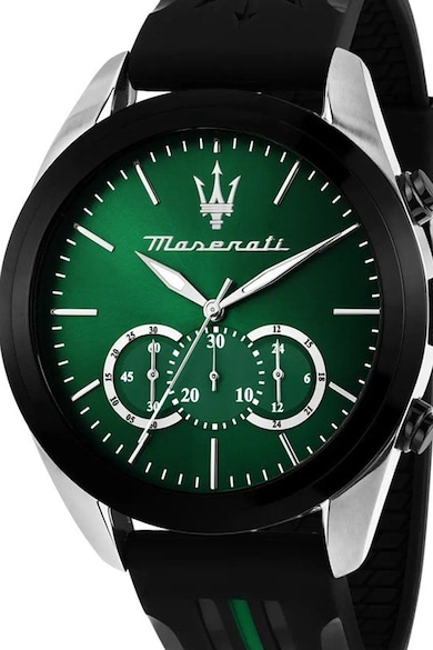 Maserati Часовник с хронограф и силиконова каишка Мъже