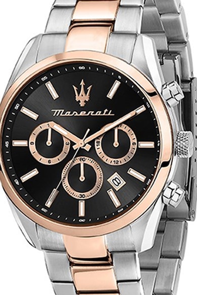 Maserati Set de ceas analog cronograf de otel inoxidabil si bratara Attrazione - 2 piese Barbati