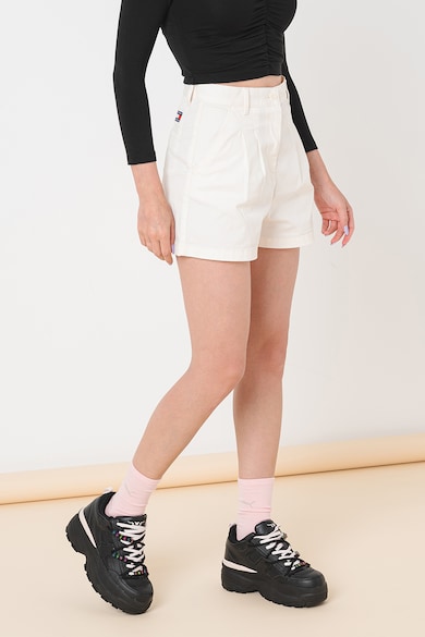 Tommy Jeans Egyszínű organikus pamut rövidnadrág női