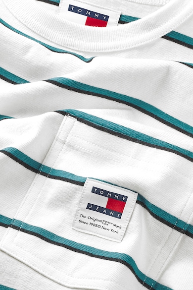 Tommy Jeans Раирана тениска с джоб на гърдите Мъже