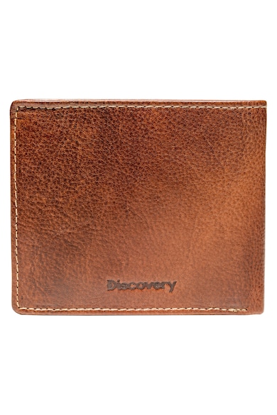 Discovery Унисекс кожен портфейл Montana с двойно прегъване Мъже