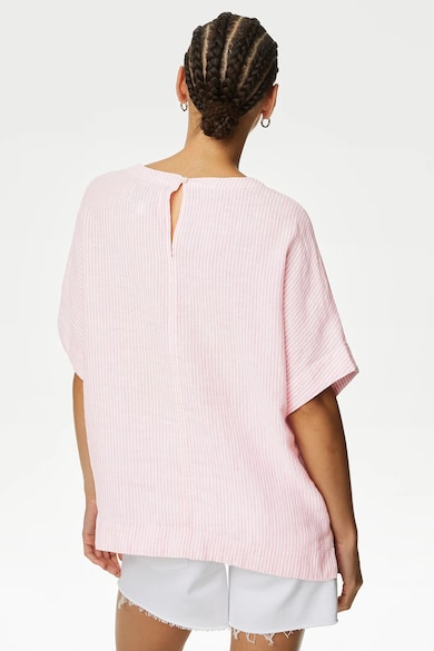 Marks & Spencer Раирана ленена блуза Жени