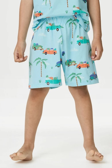 Marks & Spencer Rövid ujjú mintás pizsama Fiú