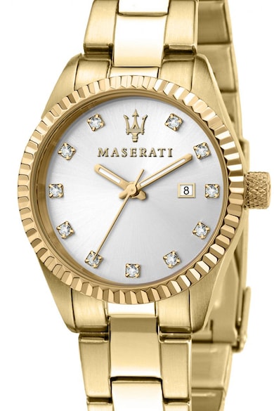 Maserati Кварцов часовник с циркони Жени