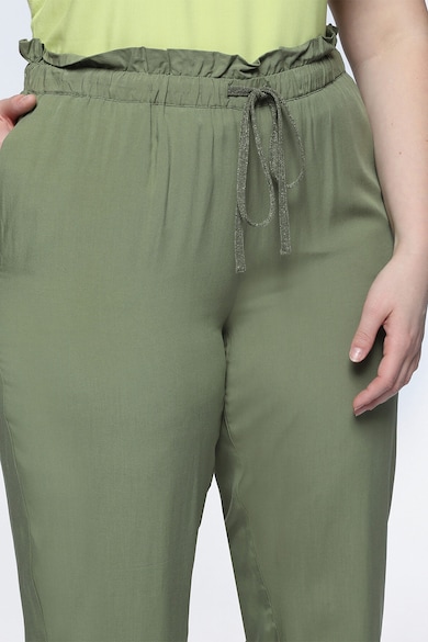 Fiorella Rubino Crop nadrág húzózsinóros derékrésszel női