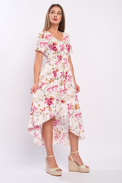 Timeout Флорална рокля с асиметричен подгъв Жени