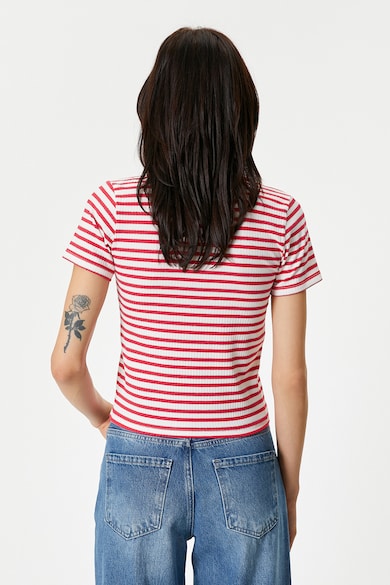KOTON Galléros póló csíkos mintával női