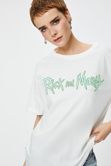 KOTON Bő fazonú póló Rick és Morty mintával női