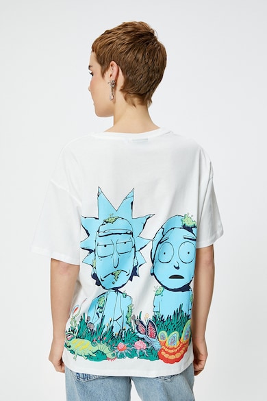 KOTON Bő fazonú póló Rick és Morty mintával női