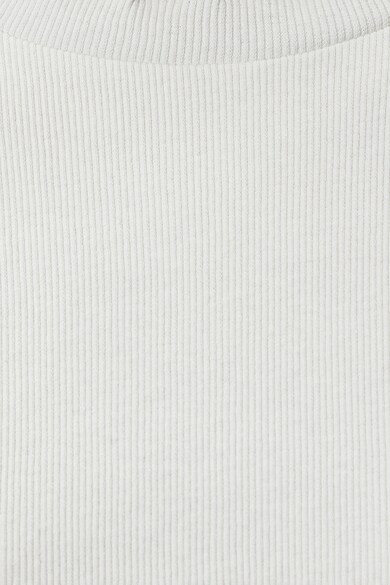 KOTON Bordázott pamuttartalmú póló hullámos szegélyekkel női
