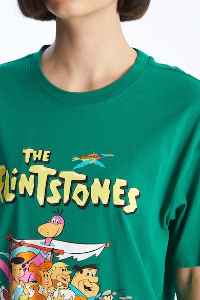 LC WAIKIKI Тениска с принт на The Flintstones Жени