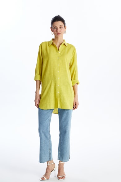 LC WAIKIKI Едноцветна риза с памук Жени