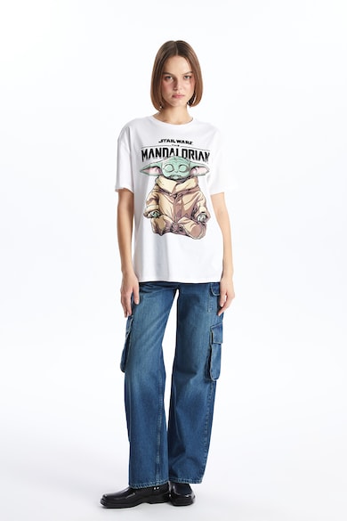 LC WAIKIKI Свободна тениска с шарка на Mandalorian Жени