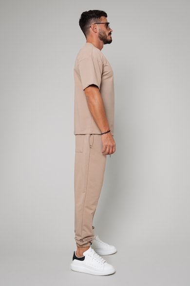 uFIT Set de pantaloni lungi si tricou cu decolteu la baza gatului - 2 piese Barbati