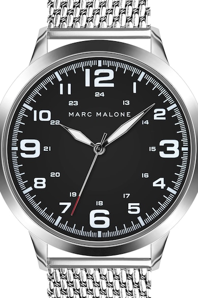 Marc Malone Аналогов часовник с верижка от неръждаема стомана Мъже