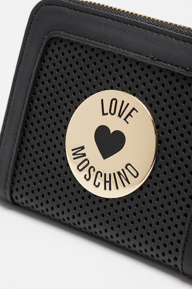 Love Moschino Cipzáros pénztárca perforált dizájnnal női