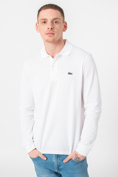 Lacoste Bluza polo din bumbac si material pique Barbati