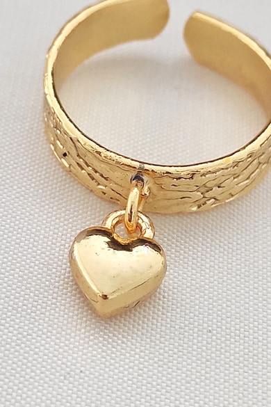 Atelier Miu Регулируем пръстен със сърцевиден детайл Жени