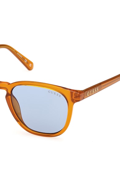 GUESS Овални слънчеви очила с плътен цвят Мъже