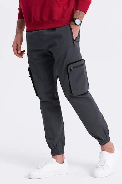 OMBRE Pantaloni cargo cu mansete elastice Barbati